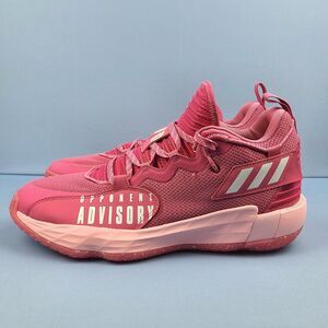 Adidas Dame 7 EXTPLY Mens 13.5 Opponent Advisory Basketball Shoes Pink GW7909